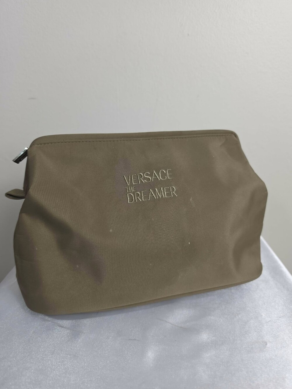 Versace The Dreamer Cosmetic Pouch in Olive